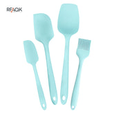 Set of 3 Silicone Spatulas & 1 Brush - RFAQK Baking Accessories
